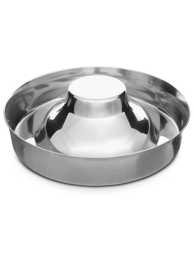 Jeffers Stainless Steel Flying Saucer Puppy Bowl, 11” Shallow Wide Dish w/Center Hub, Food & Water Feeder for Puppies, Small Dogs, Kittens, Multi Pet Feeding, Durable Easy Clean Bowl, 11" Dx1 1/3" - Image 1