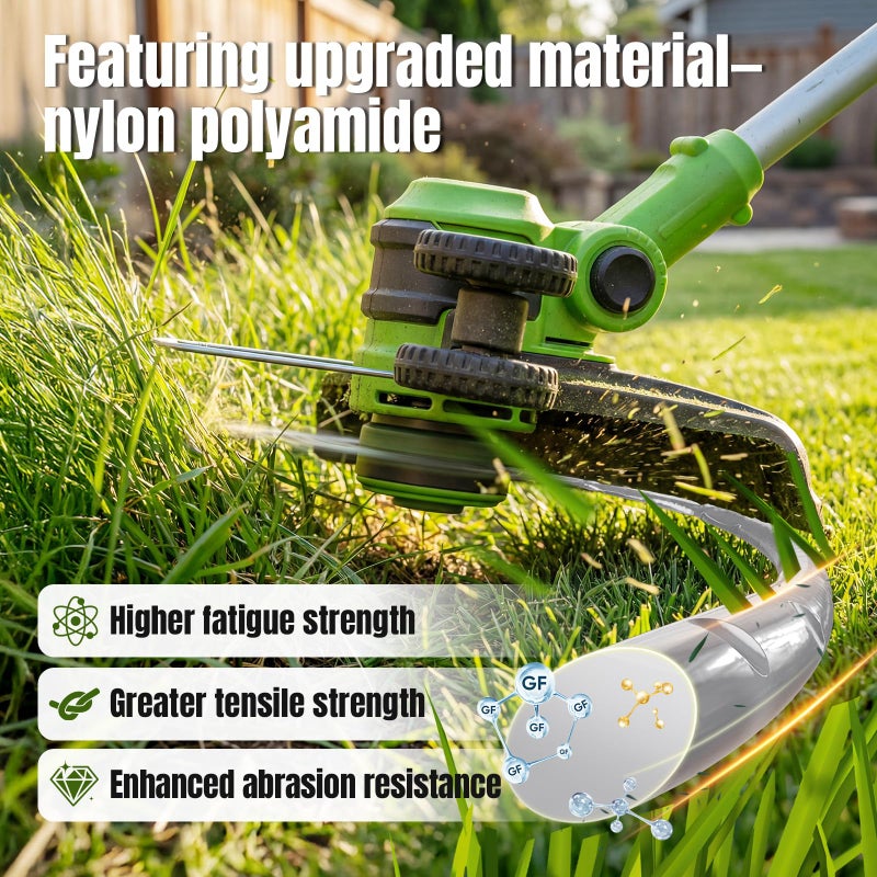 YWTESCH 0.065" Single Line Trimmer String Spool Fit for Greenworks Trimmer, 16Ft Auto-Feed Weed Wacker String Replacement Parts Compatible with Greenworks Weed Eater(6 Spool+2 Cap) - Image 3