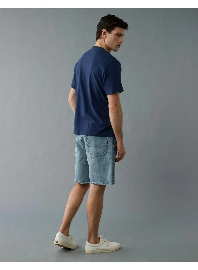 American Eagle A laid-back, stylish summer staple, featuring a 9" inseam that hits the knee.