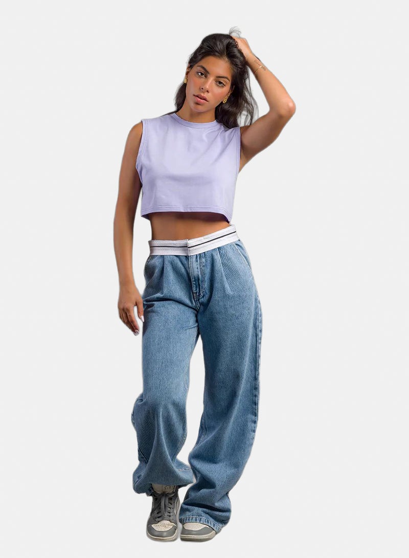 Stache Basic Crop Top - Image 1
