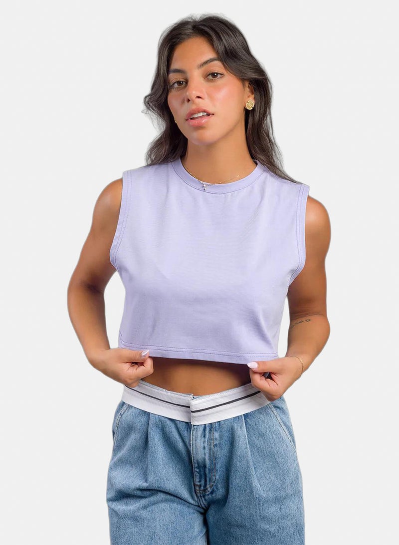 Stache Basic Crop Top - Image 2