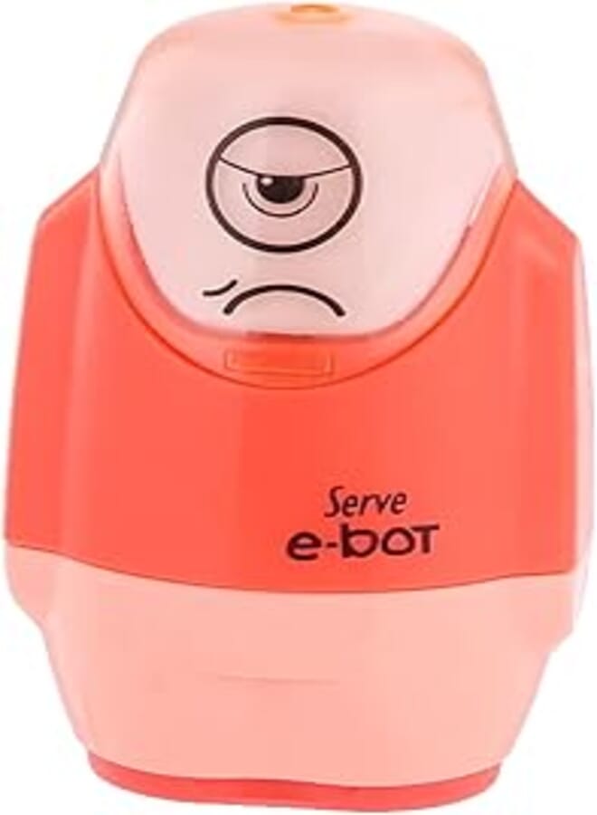 Serve sv-ebot1fk e-bot 2 in 1 eraser and sharpener - red