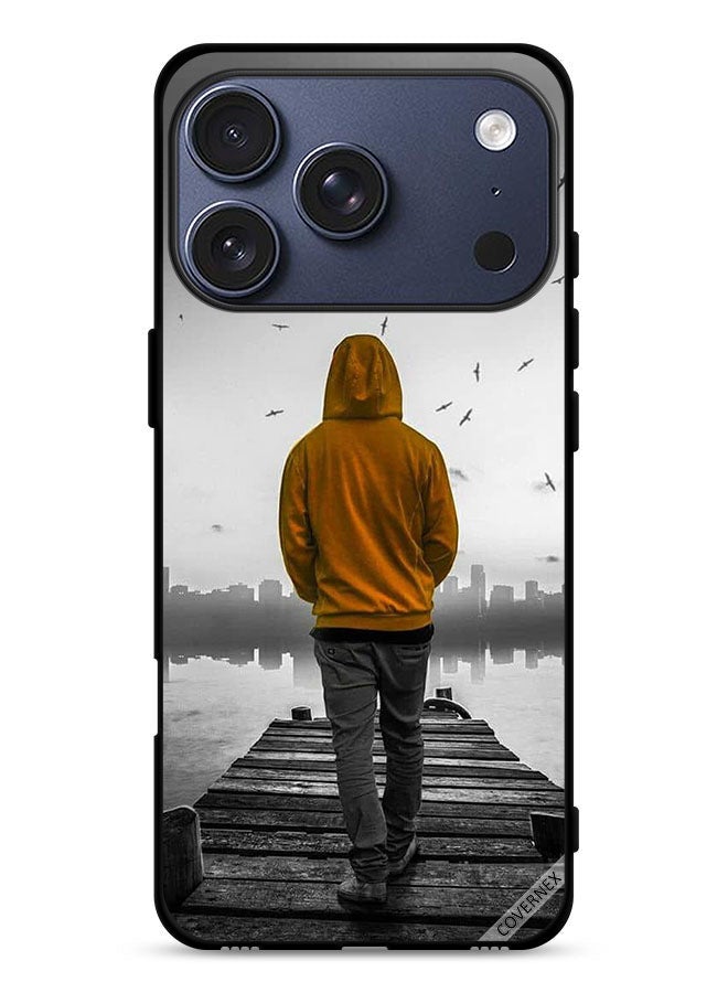 Covernex Apple iPhone 17 Pro Protective Case Cover Sad Boy Walking - Image 1