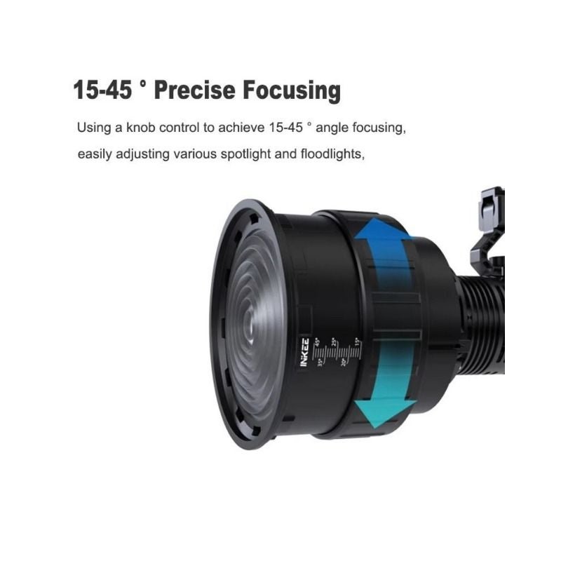 Inkee Gc-l11 Fresnel Lens Focusing Condenser for Gc30 Gc60 Film and TV Lamps, Fill Light, Black - Image 5