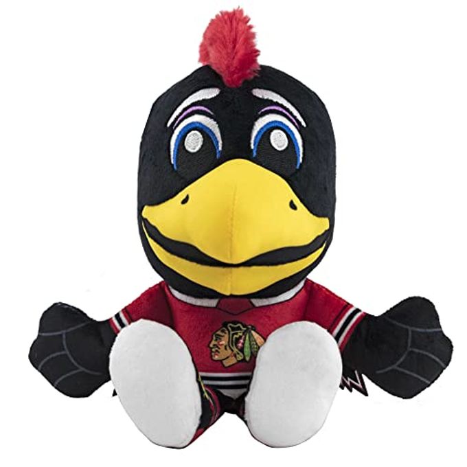 Bleacher Creatures Chicago Blackhawks Tommyhawk 8" Kuricha Mascot Sitting Plush Soft Chibi Inspired Mascot - Image 4