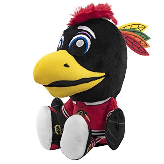 Bleacher Creatures Chicago Blackhawks Tommyhawk 8" Kuricha Mascot Sitting Plush Soft Chibi Inspired Mascot - Image 5