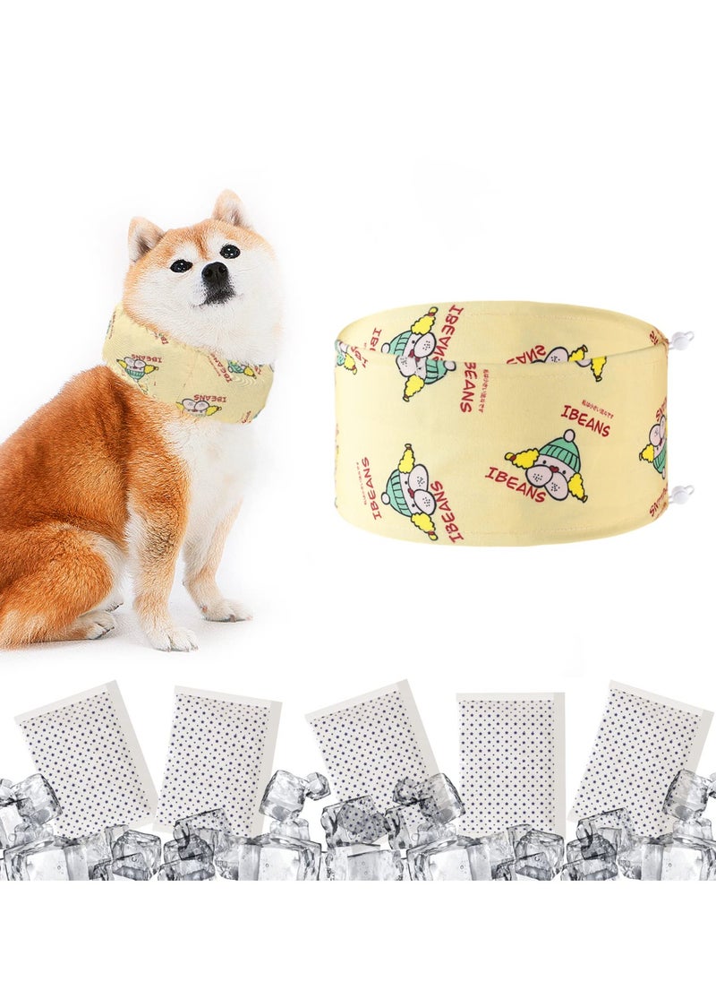 Excefore - Dog Cooling Collar, Adjustable Ice Collar for Medium Dog, Soft and Durable Cooling Scarf for Summer, Ice Scarf for Summer, Medium - Image 1