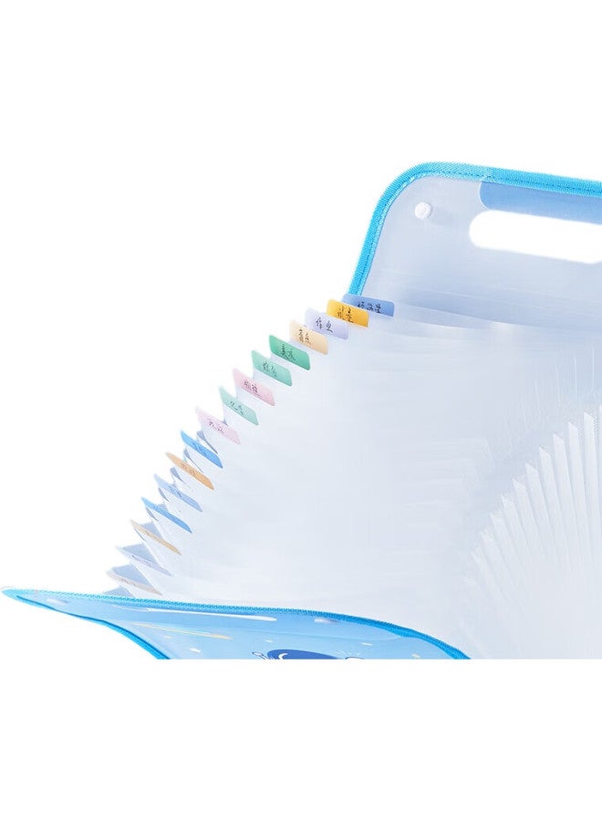 Cat Prince [Back To School Essential] Maotaizi Accordion File Folder, Student Exam Paper Storage Bag, Large Capacity, Layered Classification, Handheld Vertical Accordion Folder, Elementary School Student Exam Paper Storage Book, Homework Insert Pages - Image 2