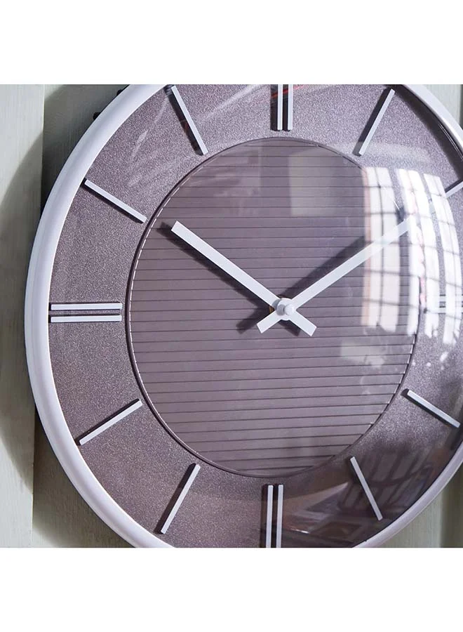 Home Box Saratoga Clock with Convex Glass 33 x 4.5 x 33 cm