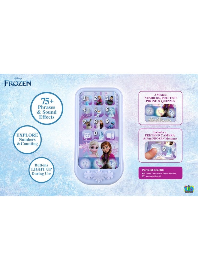 eKids Disney Frozen Toy Phone for Kids, Toddler Toys with Preschool Learning Activities Designed for Fans of Frozen Toys - Image 2