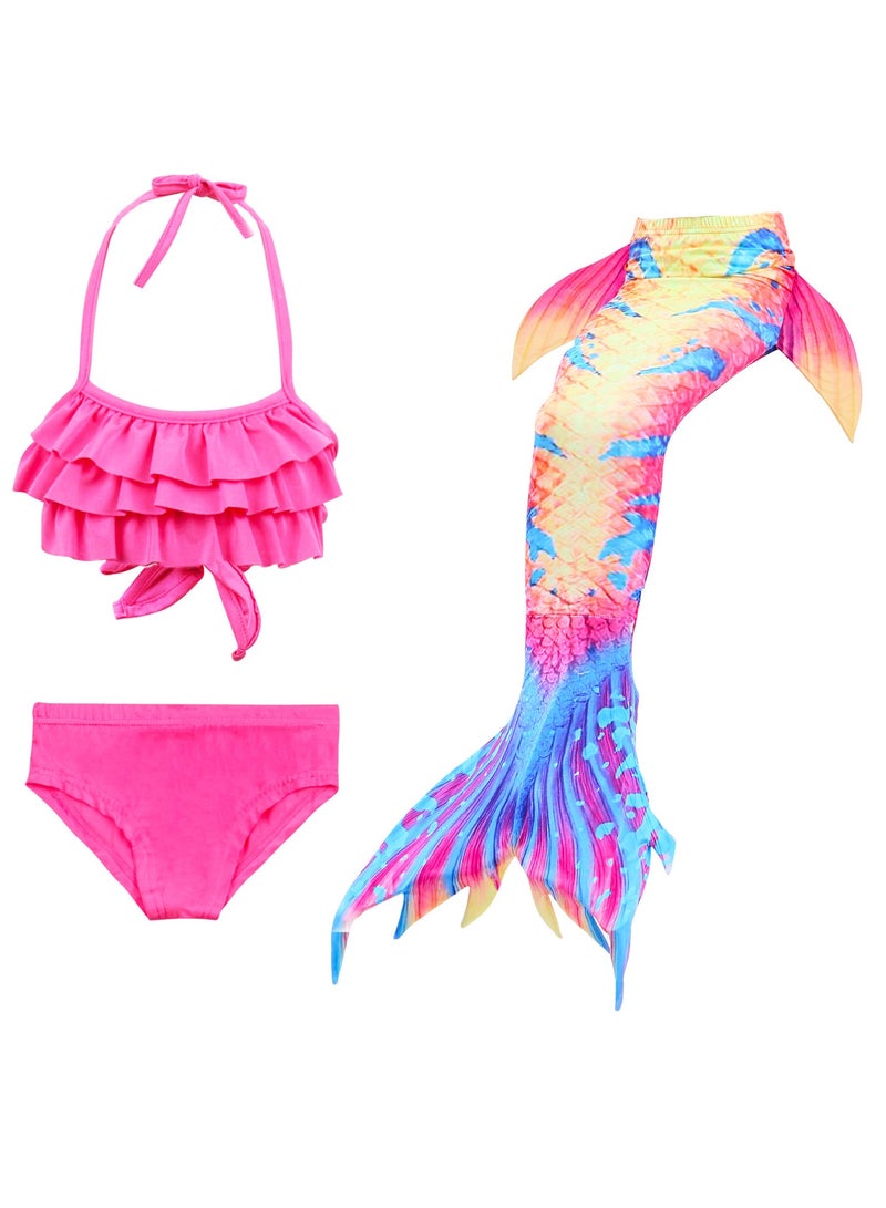 KUYING Children's Mermaid Swimsuit Bikini