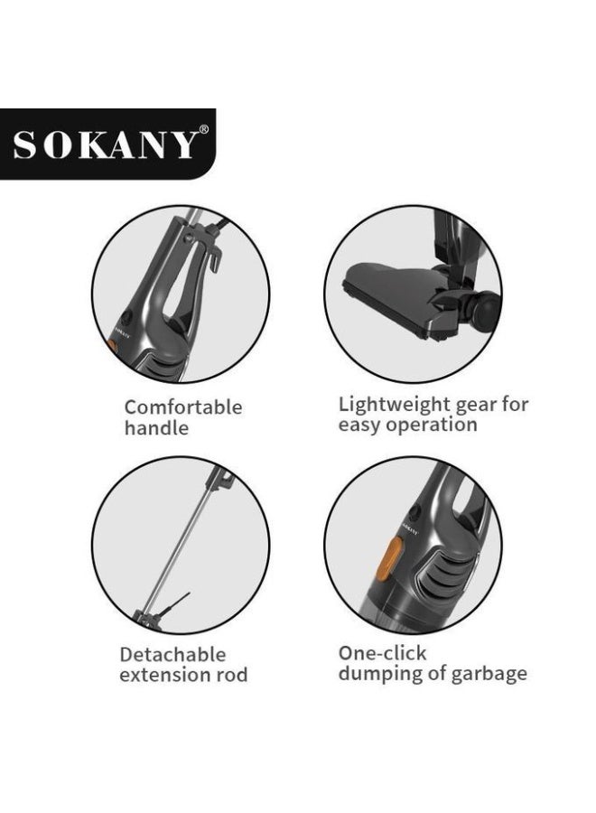 Sokany SK-3389 2-in-1 Handheld Vacuum Cleaner, 1000W, 1L Capacity, Black - Image 4