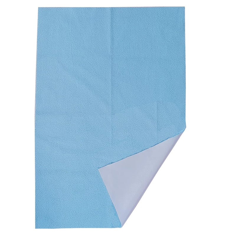 MHM Cotton Dry Sheet Mattress Protector For Baby (Medium, Sky Blue, 25.5 X 19 Cm) - Image 3