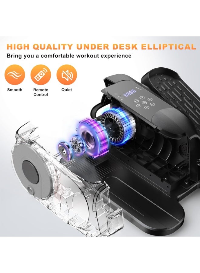 ASIV Quiet Under-Desk Leg Trainer, Portable Elliptical for Elderly, Remote Control & LCD Display, Home & Office Use - Image 2