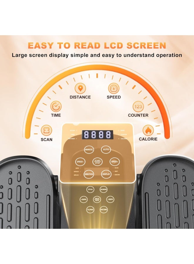 ASIV Quiet Under-Desk Leg Trainer, Portable Elliptical for Elderly, Remote Control & LCD Display, Home & Office Use - Image 3