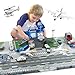 WASAiKA Airplane Toy Set Airport Playset for Toddlers with TrucksPlanes Helicopter Signs and Fabric Airport Playmat Interactive Early Learning Toys Birthday Gift for Boys and Girls Age 2 3 4 5 - Image 2