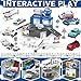 WASAiKA Airplane Toy Set Airport Playset for Toddlers with TrucksPlanes Helicopter Signs and Fabric Airport Playmat Interactive Early Learning Toys Birthday Gift for Boys and Girls Age 2 3 4 5 - Image 3