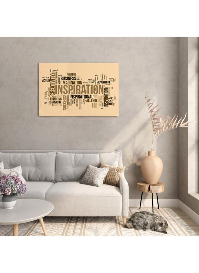 Home Gallery - Word cloud background concept for Inspiration Printed canvas wall art - Image 1