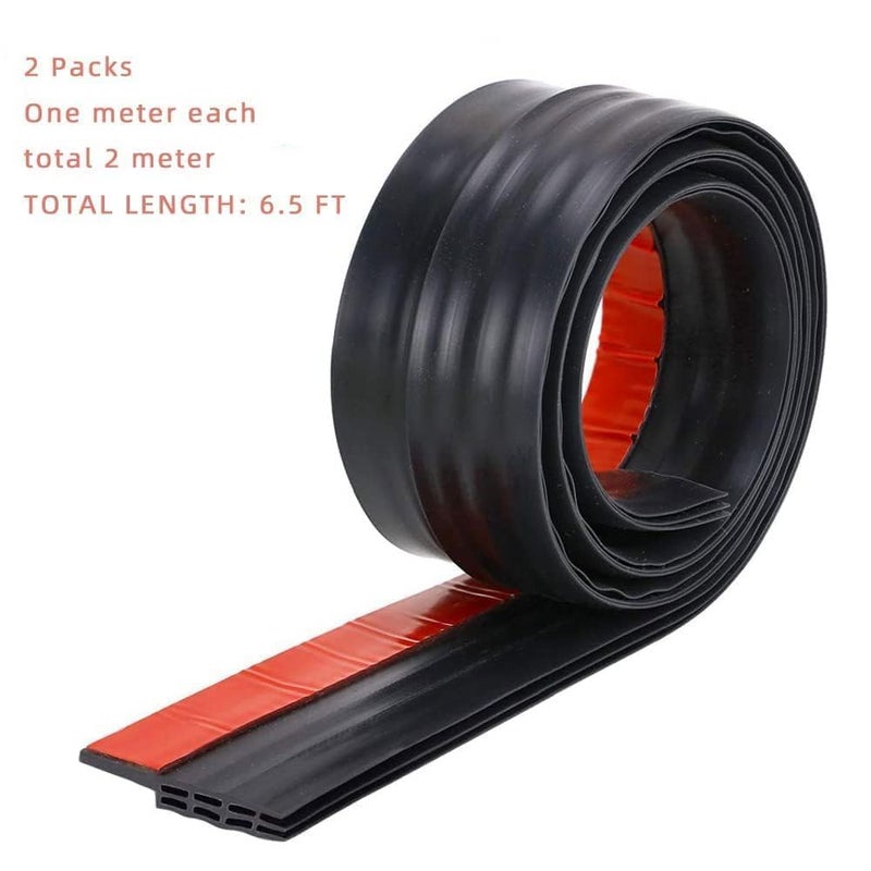 KeyFor 2PC Silicone Door Draft Stopper â€“ 39 inches Door Seal Strip for Under Door Seal Gap Interior & Exterior Doors Weather Stripping Soundproof - Image 2