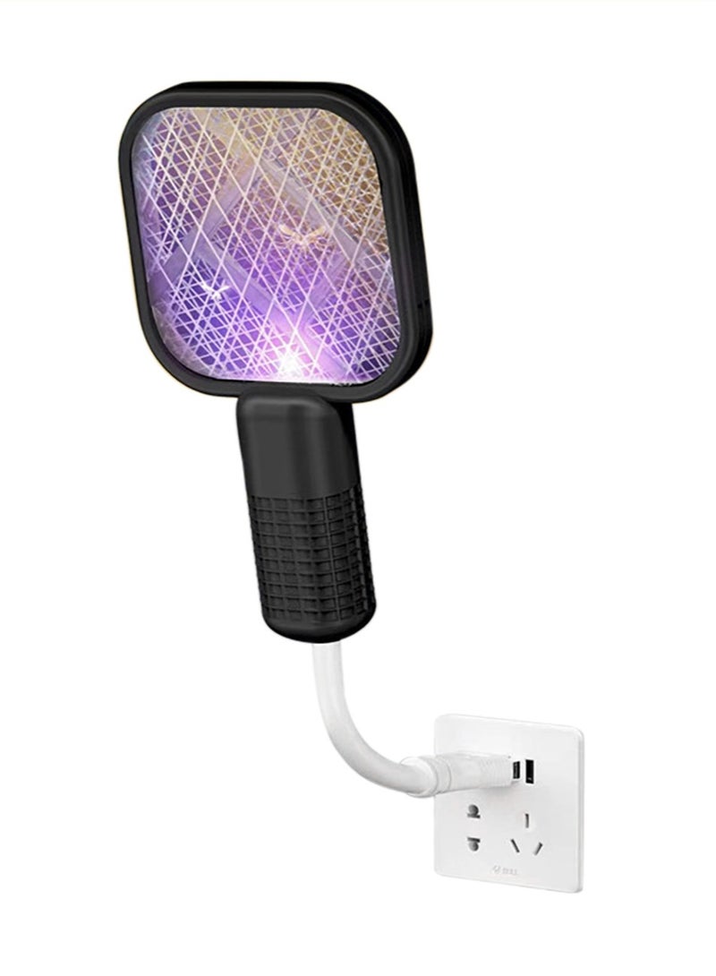 Generic Electric Fly Swatter, Mosquito Zapper Swatter,Bug Zapper Racket,Black  - Image 1