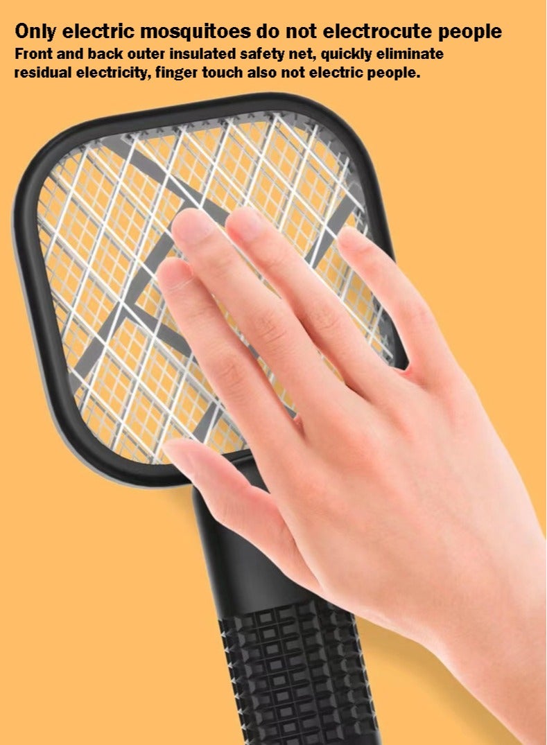 Generic Electric Fly Swatter, Mosquito Zapper Swatter,Bug Zapper Racket,Black  - Image 4