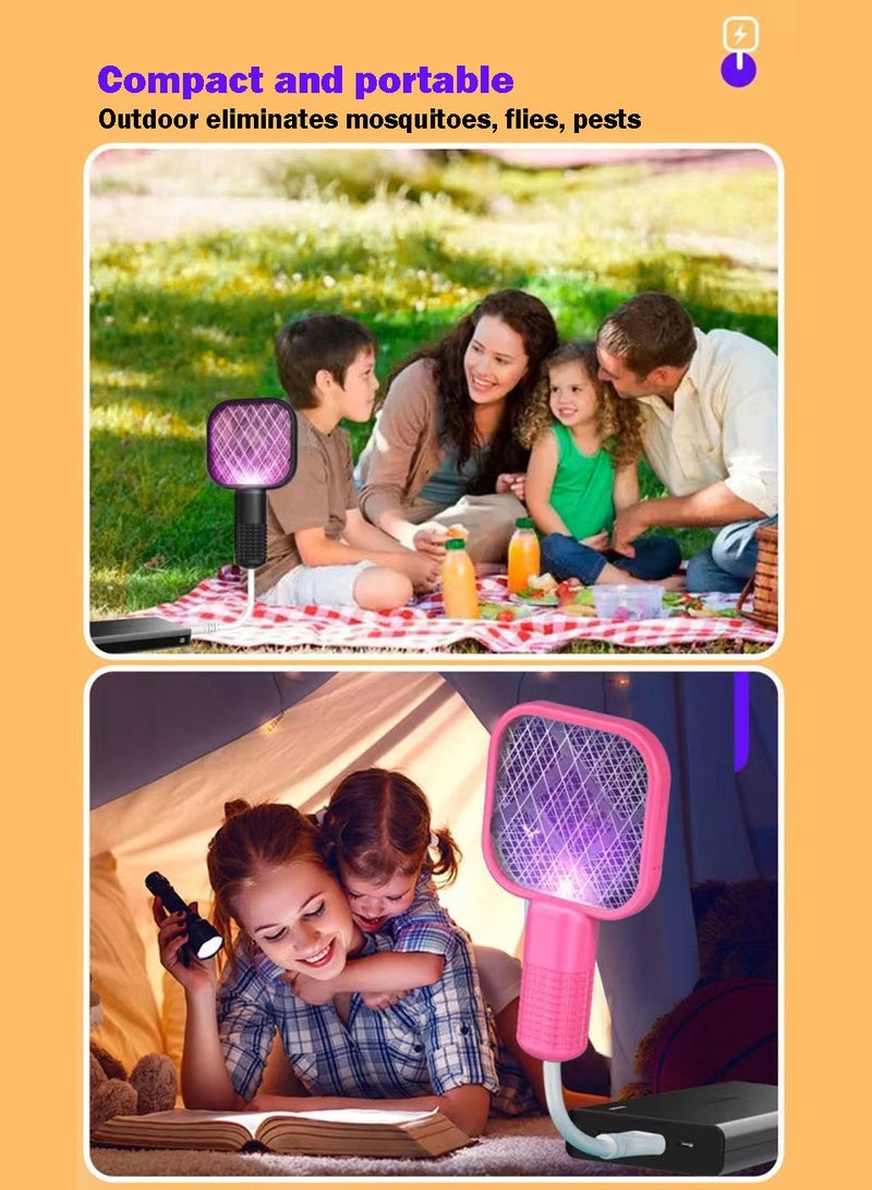 Generic Electric Fly Swatter, Mosquito Zapper Swatter,Bug Zapper Racket,Black  - Image 5