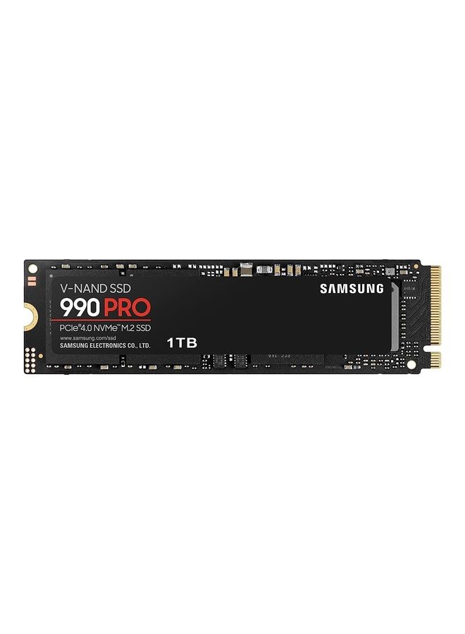 سامسونج 990 PRO PCIe 4.0 (ما يصل إلى 7450 ميجابايت/ثانية) NVMe M.2 (2280) محرك أقراص الحالة الصلبة الداخلي (SSD) (MZ-V9P1T0BW) - Image 1