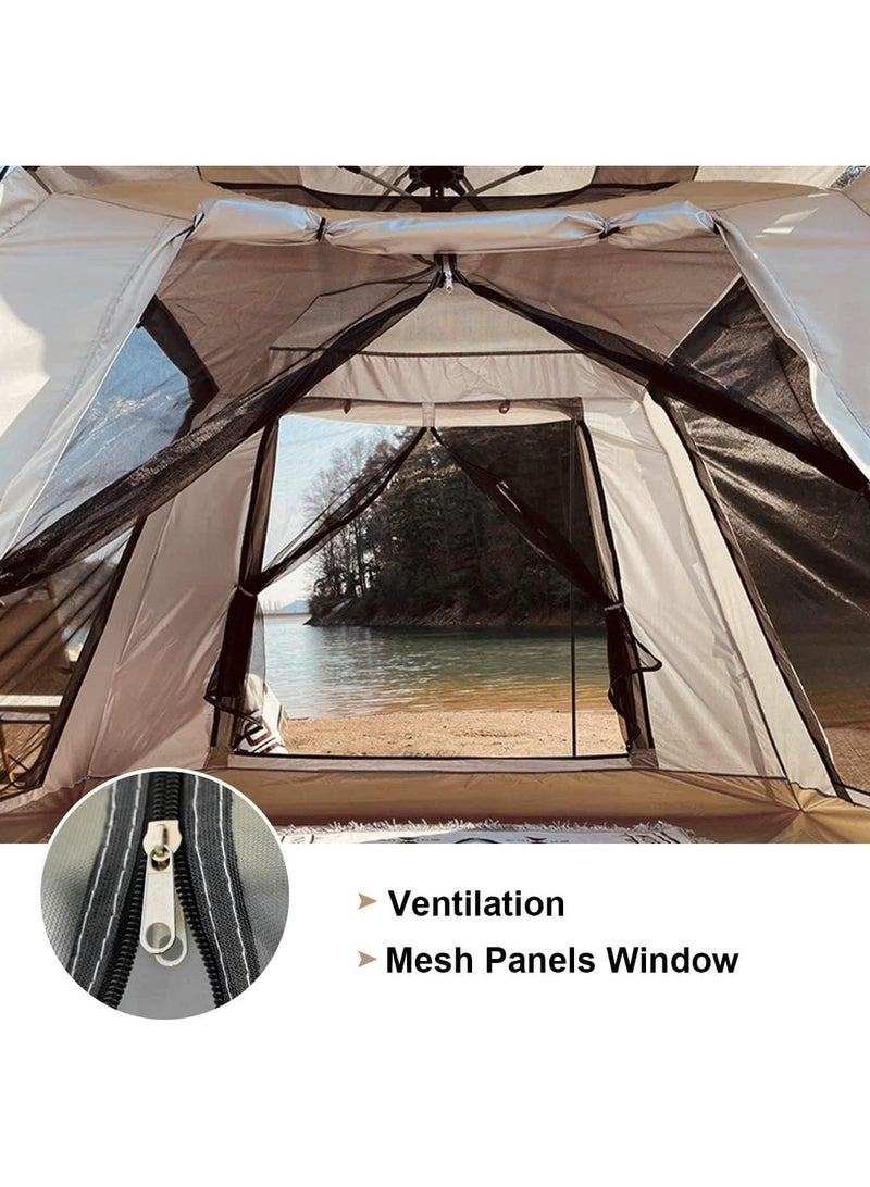 Y&D Pop Up Tents for Camping, 2-4 Person Camping Tents with Quick Setup Folding Pop Up Tent | Backpacking Tent for Hiking, Travel, or Beach | Inflatable Tents for Camping  Waterproof Tent for Beach Automatic - Image 3