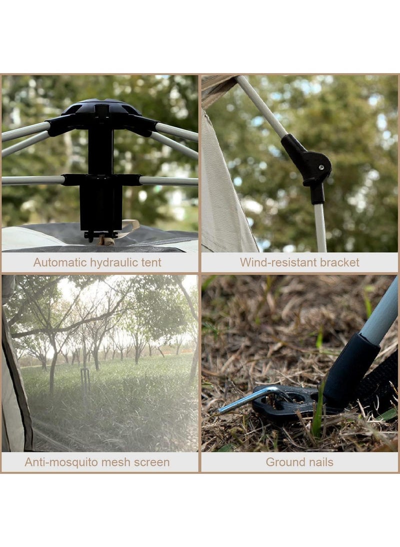 Y&D Pop Up Tents for Camping, 2-4 Person Camping Tents with Quick Setup Folding Pop Up Tent | Backpacking Tent for Hiking, Travel, or Beach | Inflatable Tents for Camping  Waterproof Tent for Beach Automatic - Image 5