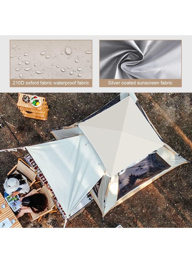 Y&D Pop Up Tents for Camping, 2-4 Person Camping Tents with Quick Setup Folding Pop Up Tent | Backpacking Tent for Hiking, Travel, or Beach | Inflatable Tents for Camping  Waterproof Tent for Beach Automatic - Image 4