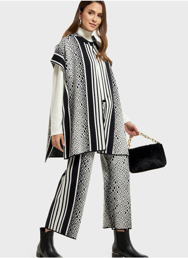 Iconic - Hooded Knitted Cardigan - Image 1