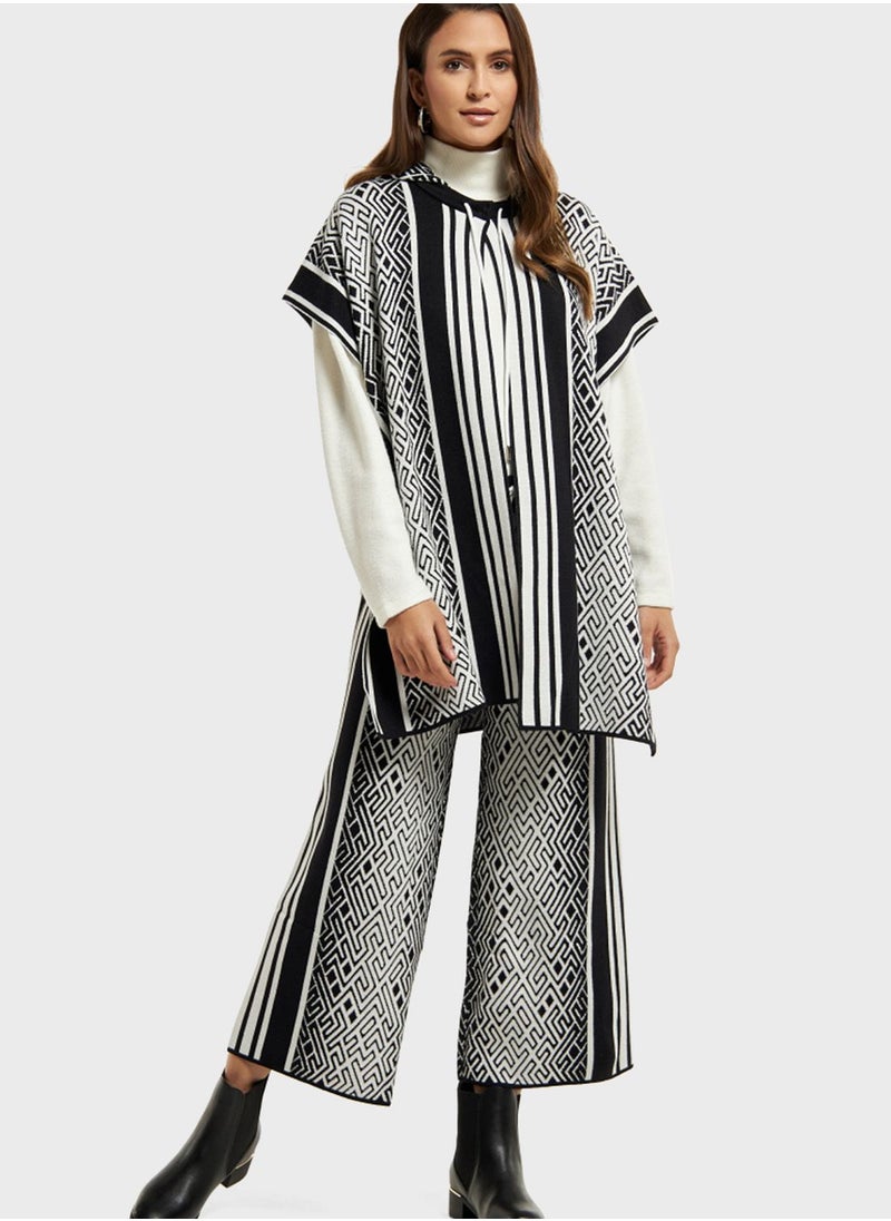 Iconic - Hooded Knitted Cardigan - Image 1
