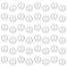 SINJEUN 48 Pack 80MM315 Clear Plastic Fillable Balls Thick Acrylic Fillable Ball Ornaments Plastic Christmas Sphere for Xmas Tree Party and Wedding DIY Bath Bomb Molds - Image 2