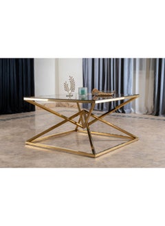 Smart Furniture Industrial Chic Coffee Table with Metal Accents and Bold Style 