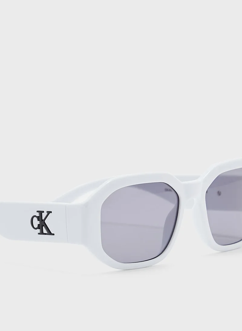 Calvin Klein Jeans Modified Rectangle Shape Sunglasses
