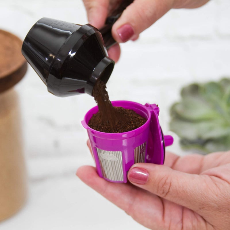 Perfect Pod EZ-Scoop Coffee Scooper & Funnel for Reusable K Cup Refillable Coffee Pods, 2 Tablespoon Capacity - Image 4