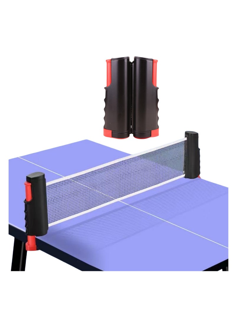NOVOLAN Portable Table Tennis Net - Expandable 170cm Retractable Net for Competition & Training, Adjustable Height, Convenient Sports Equipment for On-the-Go Play, Durable Canvas Edging, Sturdy ABS - Image 1