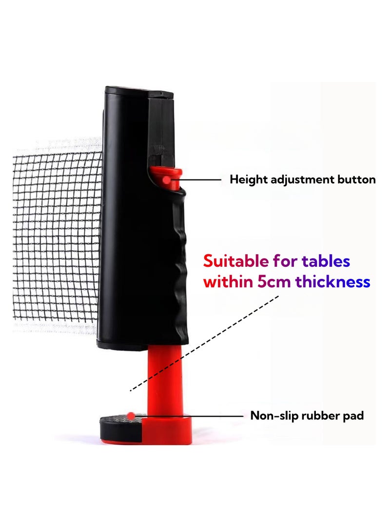 NOVOLAN Portable Table Tennis Net - Expandable 170cm Retractable Net for Competition & Training, Adjustable Height, Convenient Sports Equipment for On-the-Go Play, Durable Canvas Edging, Sturdy ABS - Image 4