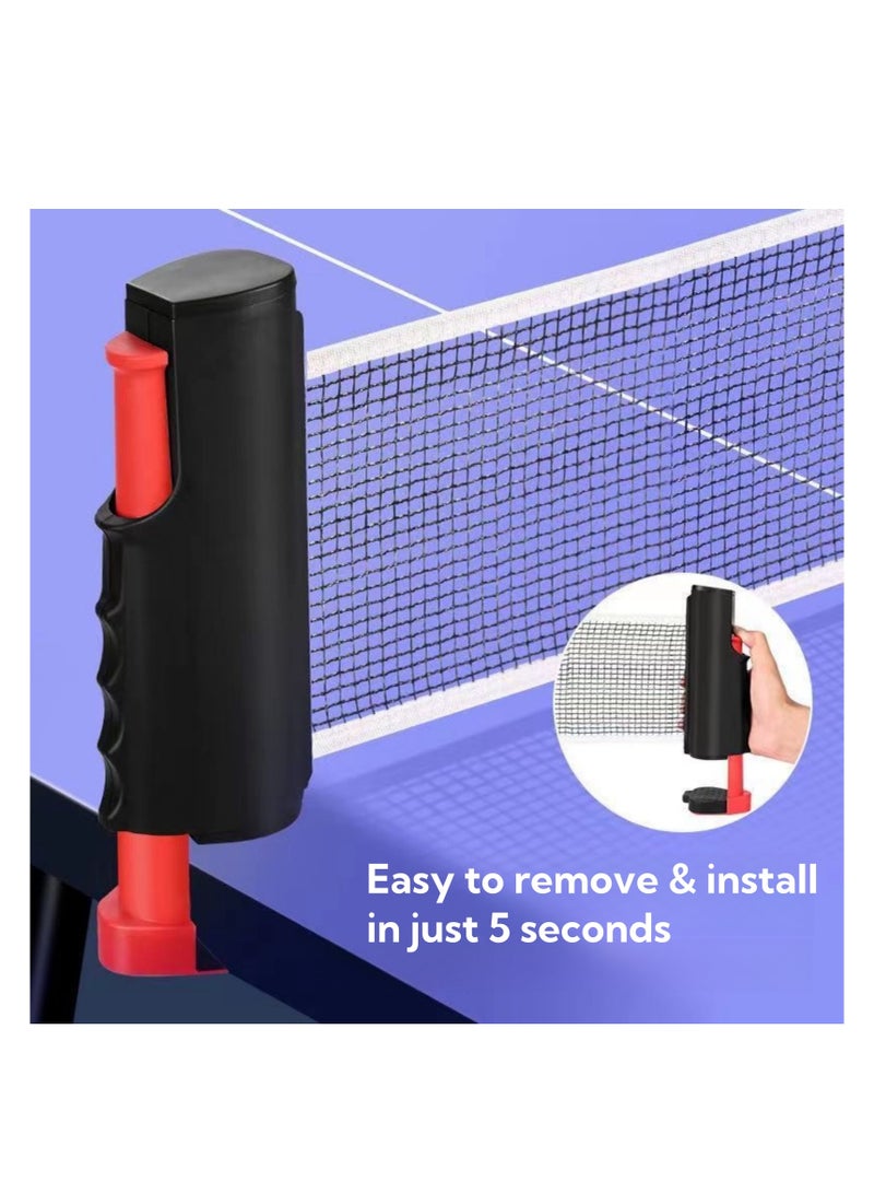 NOVOLAN Portable Table Tennis Net - Expandable 170cm Retractable Net for Competition & Training, Adjustable Height, Convenient Sports Equipment for On-the-Go Play, Durable Canvas Edging, Sturdy ABS - Image 5