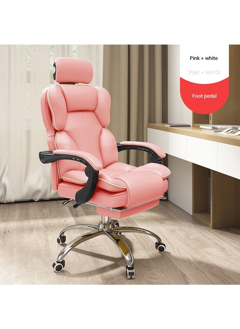 LIMOS - Gaming Office Chair High Back Ergonomic Desk Computer Chair with Lumbar Support Retractable Footrest Adjustable Swivel and Arm-Rest - Image 1