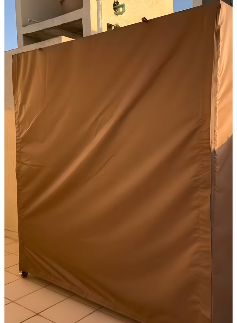 TIITAS Portable Folding Storage Cupboard – Durable High-Quality Material, Large Capacity Wardrobe Organizer 150x150x70cm for Home, Bedroom , Office & Outdoor - Image 3