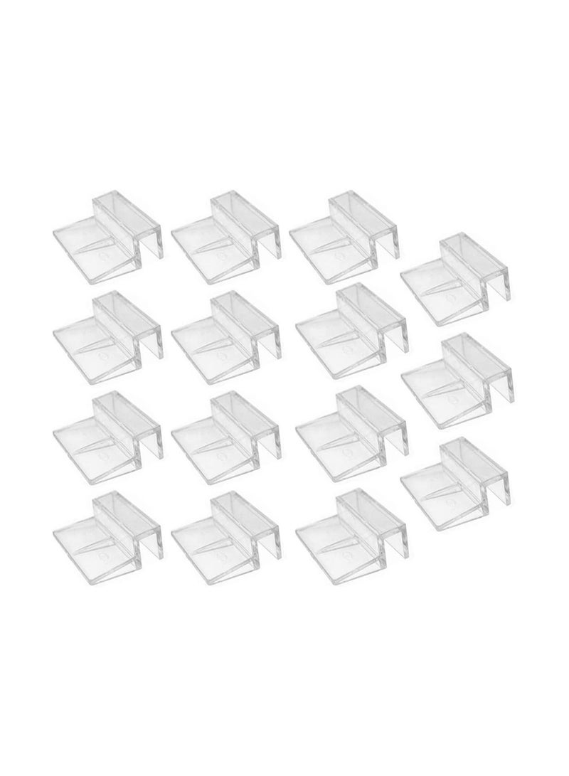 15 قطعة مشبك غطاء زجاجي لحوض السمك ، حامل دعم أكريليك شفاف ، مشابك غطاء حوض السمك ، لخزان حوض السمك (10 مللي متر) - Image 1