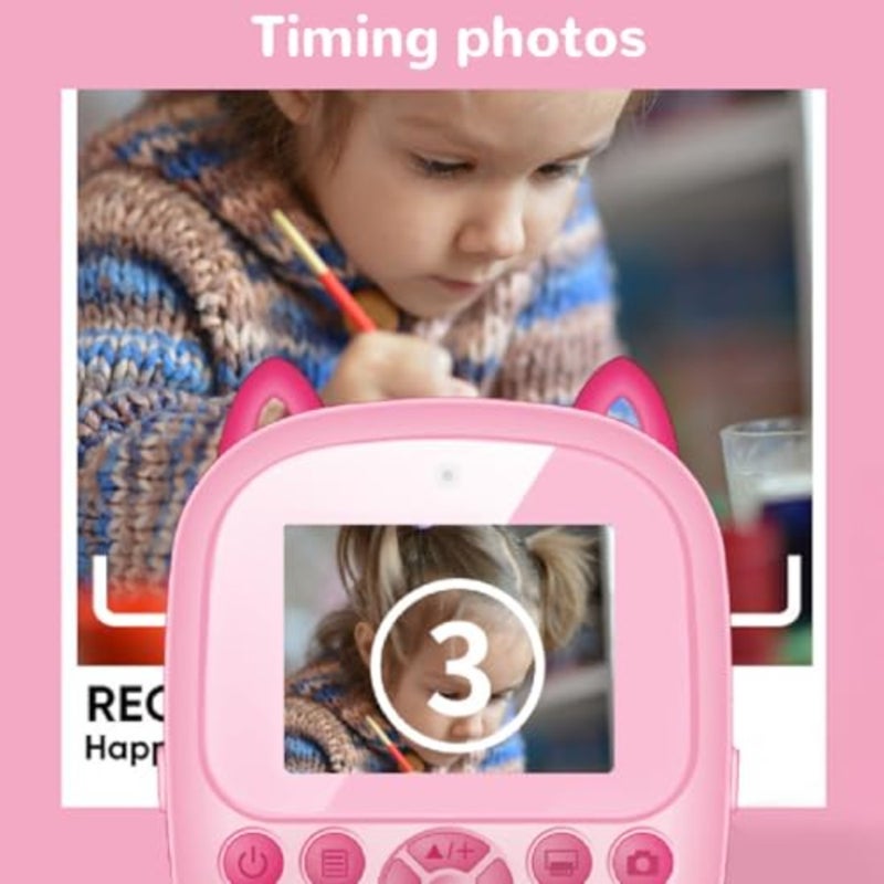 Camera Instant Print, 1080P 48MP,,Instant Cameras, CAMERA_DIGITAL, Instant Camera, 2.4 Inch Screen, Thermal Printing, 6X Digital Zoom, Support Games and Music - Image 4