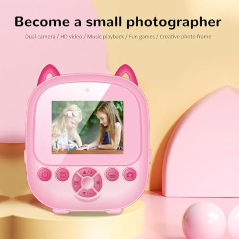 Camera Instant Print, 1080P 48MP,,Instant Cameras, CAMERA_DIGITAL, Instant Camera, 2.4 Inch Screen, Thermal Printing, 6X Digital Zoom, Support Games and Music - Image 5
