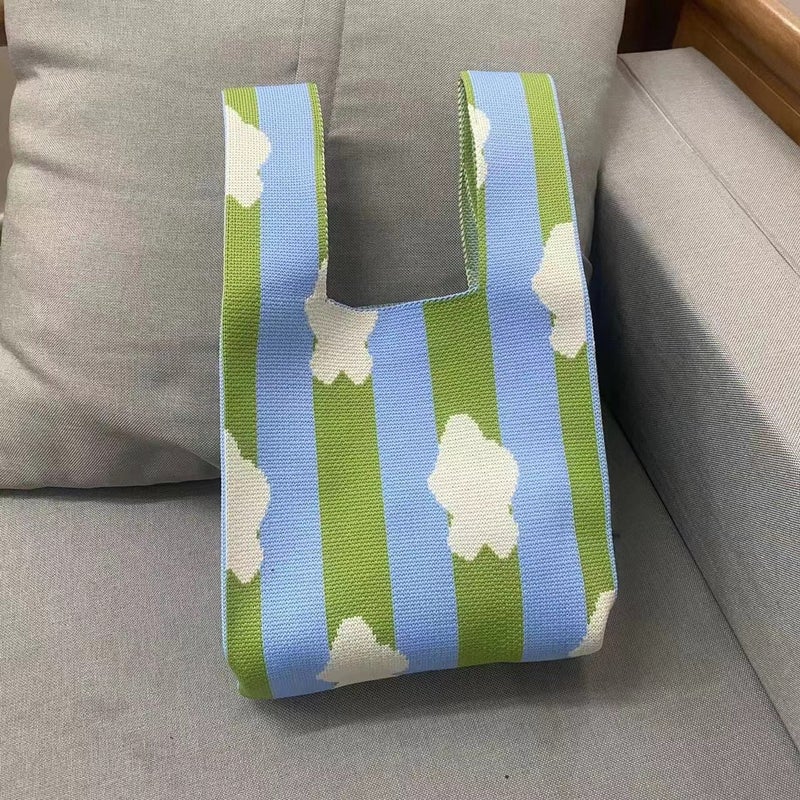 Portable Knitted Bag 512 Nurse Festival Gift Bag Woven Environmentally Friendly Bag Mother'S Day Gift Bag - Image 1