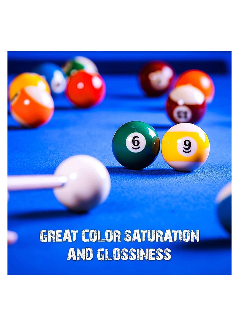 ULTIMAX Set of 16 Adult Billiard Ball Pool Ball Set Full Size Durable Synthetic Resin Pool Ball (52.5mm/57.2 mm) - Image 4