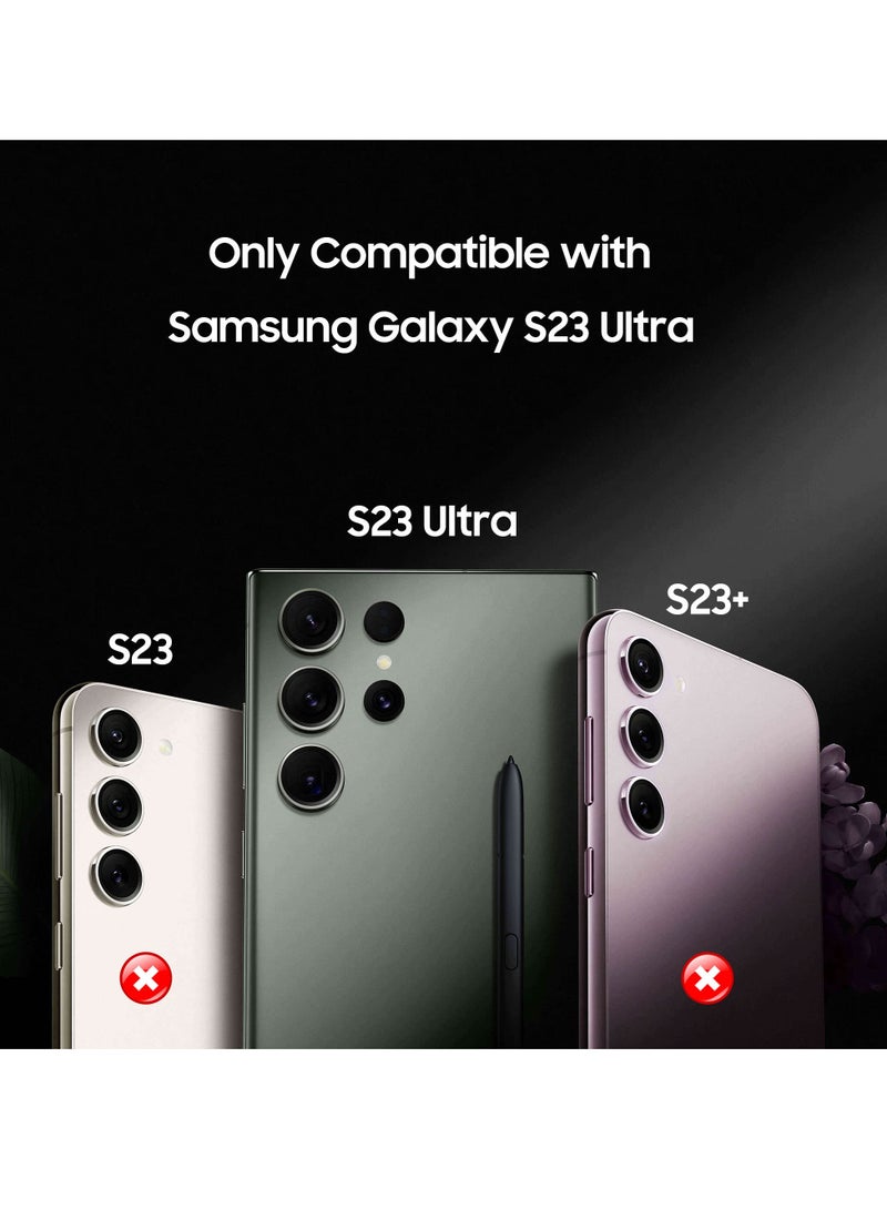 BORTONY Galaxy S23 Ultra Case Plating Magnetic Case with Screen Protector Magnetic Cover Clear Body Slim Fit Shockproof Magsafe for Samsung Galaxy S23 Ultra Cover 6.8 inch - Image 2