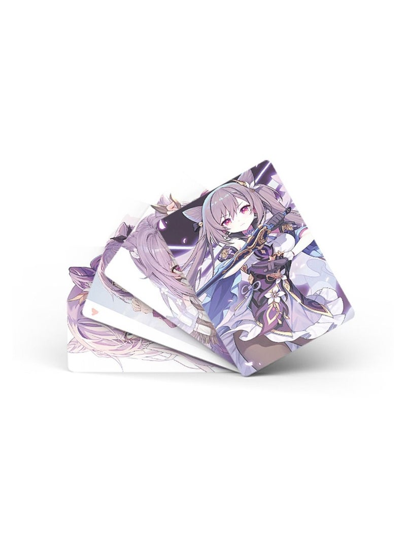 Color Fans 50 Pcs Genshin Impact Keqing Cute Anime Photo Lomo Cards - Image 2