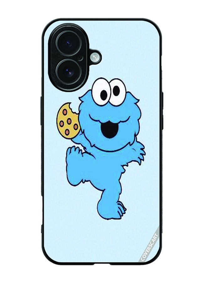 Protective Case Cover For Apple iPhone 17 Cookie Monster Design Multicolour