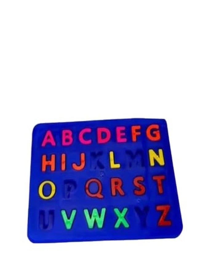 LILBABEZ Cream Multi Plastic 3D Alphabet Learning Toy for Kids | Durable ABCD Puzzle Board with Capital Letters | Early Educational Learning Board | Fun Preschool Activity Toy for Toddlers & Children - Image 1